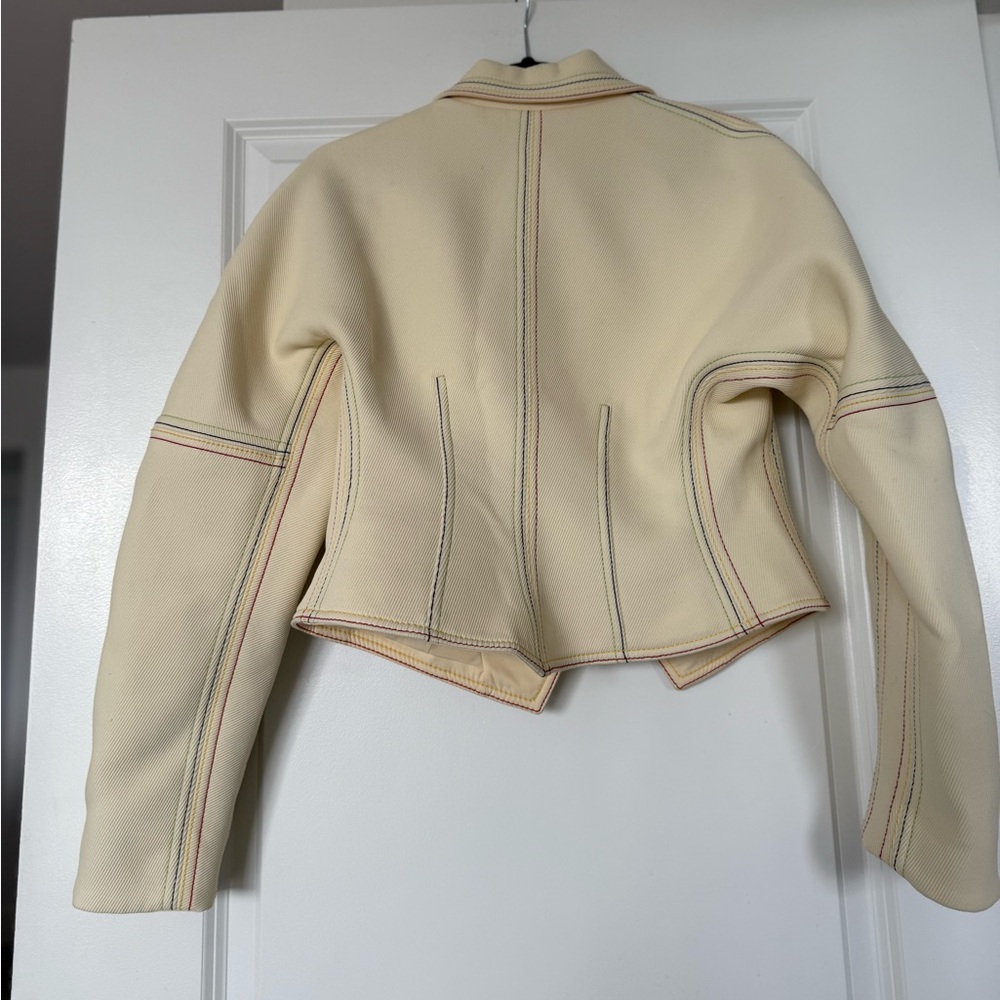 Like new TORY BURCH Cotton Twill Jacket - Neutrals $998 6 - Picture 13 of 16